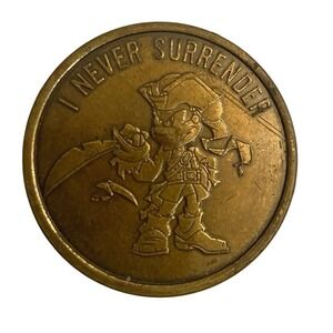 Disney Pirates of the‎ Caribbean Doubloon Coin I Never Surrender 1.5"